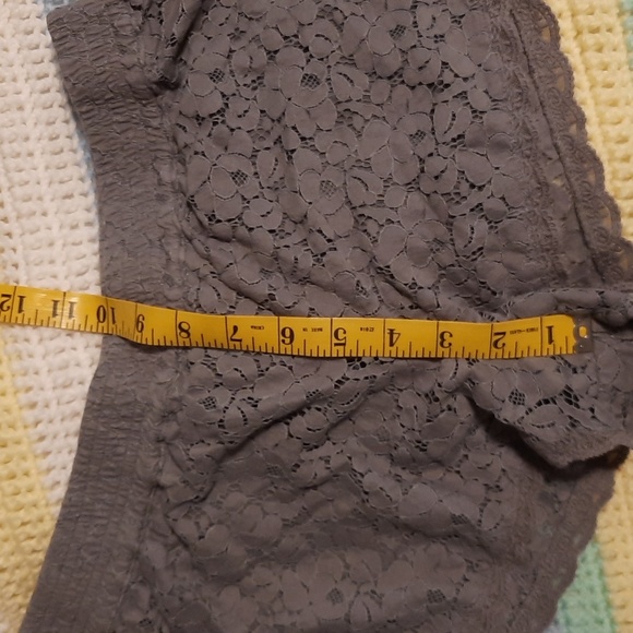 Grey lace tabula shorts - Picture 4 of 6